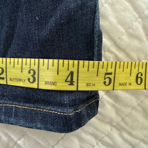 Liverpool Jeans Womens 4/27 Denim Legging Mid Rise Stretch Pull On Dark Wash - Picture 15 of 15